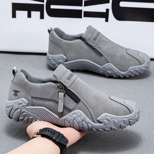 Damen Slip-On Freizeitschuhe mit rutschfester Sohle und praktischem Reißverschluss EB