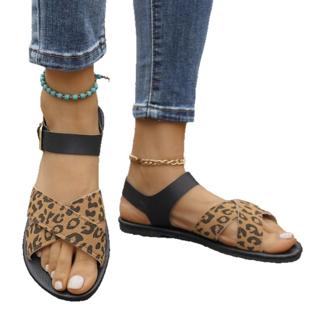 Damen Komfortable Riemensandalen mit modischem Lochmuster EB