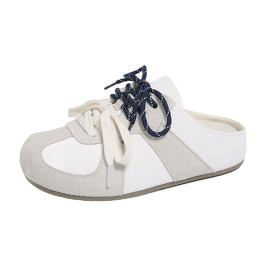 Damen lässige Schnür-Slipper EB