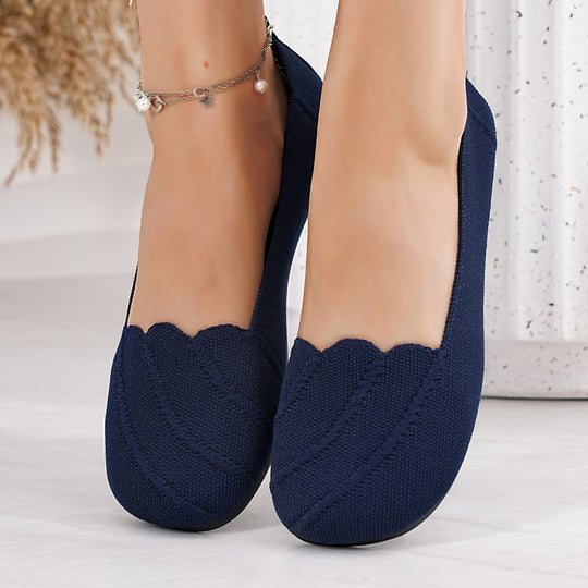 Damen Bequeme Slipper mit eleganter Struktur und rutschfester Sohle EB
