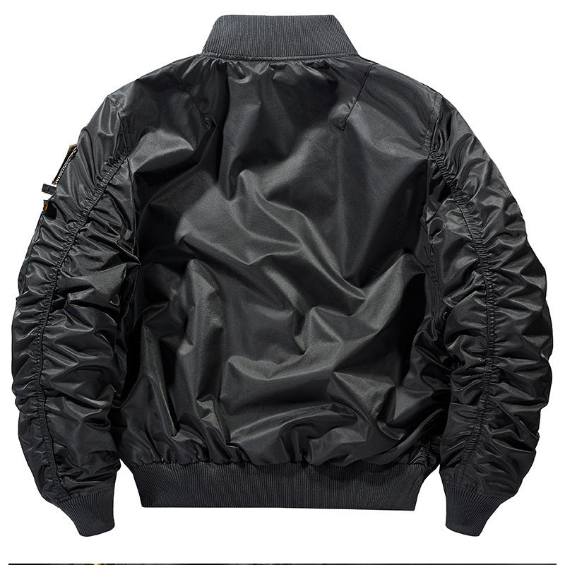 Herren Flieger-Bomberjacke mit multifunktionalen Reißverschluss- und Utility-Taschen EB