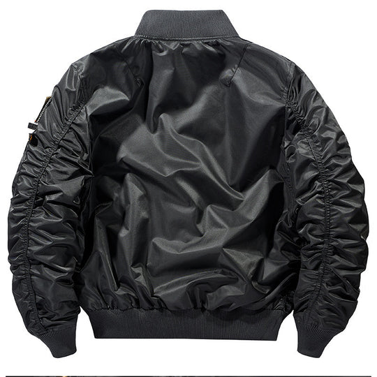 Herren Flieger-Bomberjacke mit multifunktionalen Reißverschluss- und Utility-Taschen EB