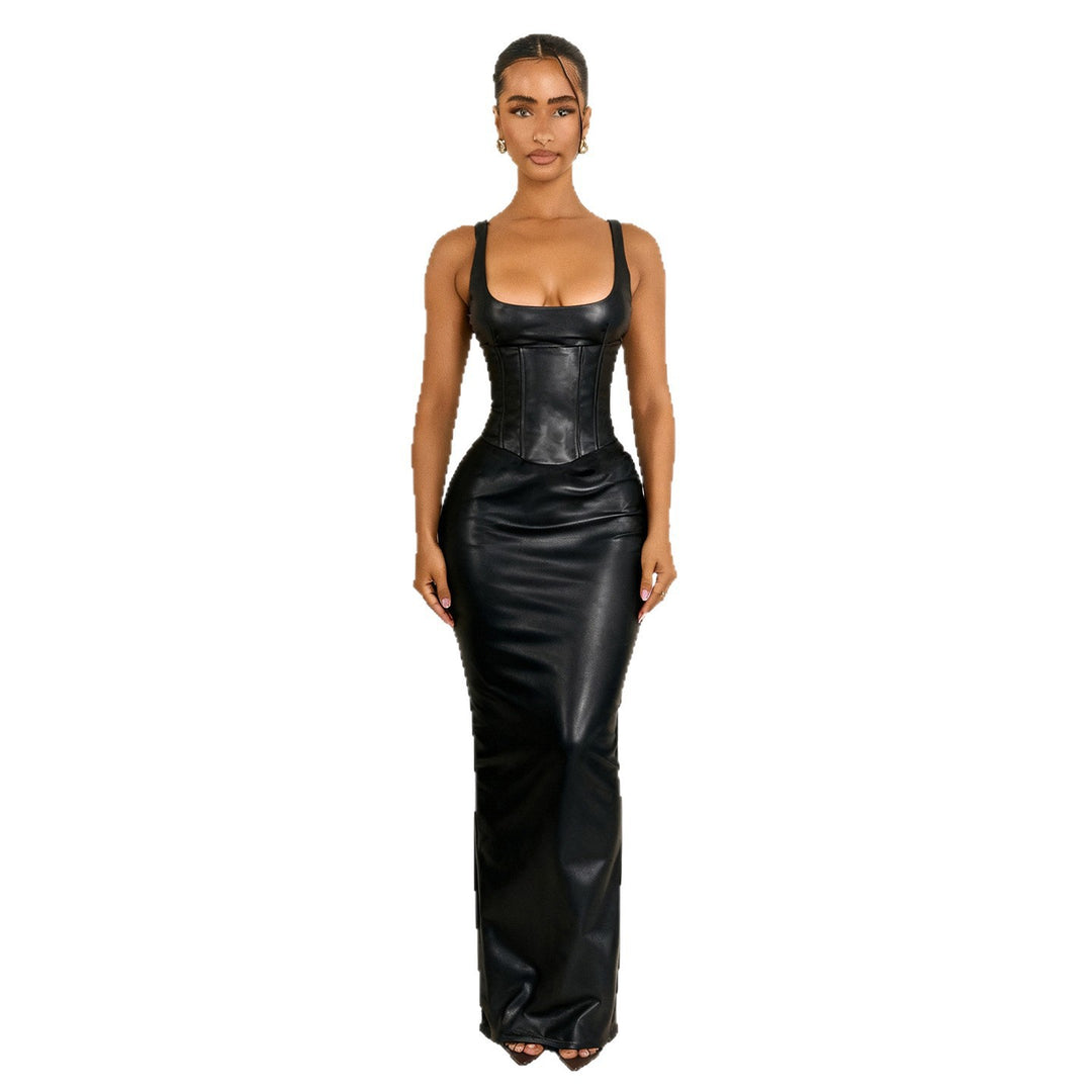 Damen Maxikleid mit tailliertem Schnitt und elegantem Korsett-Design EB