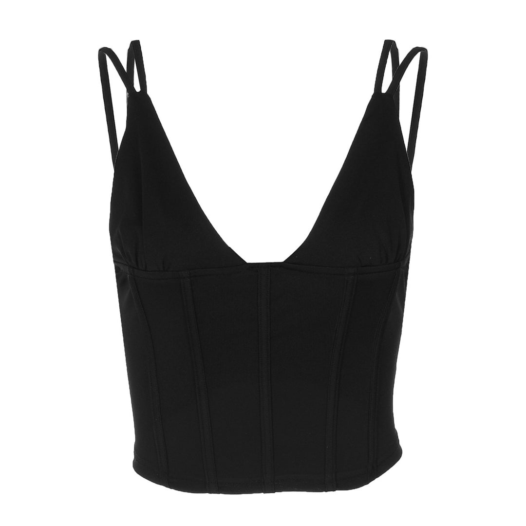 Damen Elegant geschnittenes Bustier-Top mit Spaghetti-Trägern EB