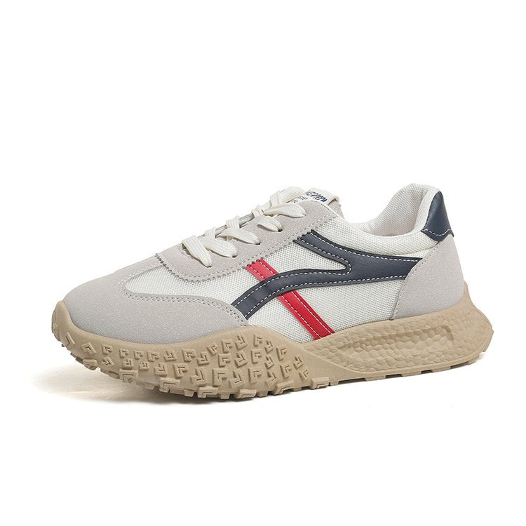 Damen Modische Lauf-Sneaker mit gepolsterter Sohle und atmungsaktivem Obermaterial EB