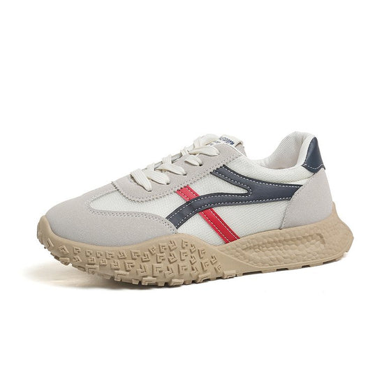 Damen Modische Lauf-Sneaker mit gepolsterter Sohle und atmungsaktivem Obermaterial EB