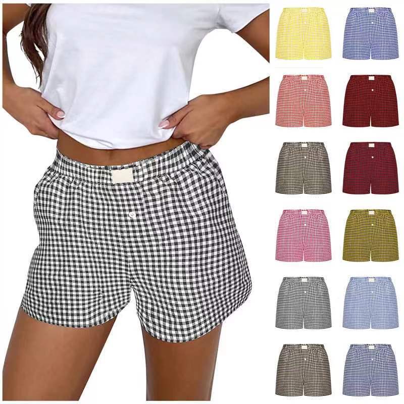 Damen lässige Karohose EB