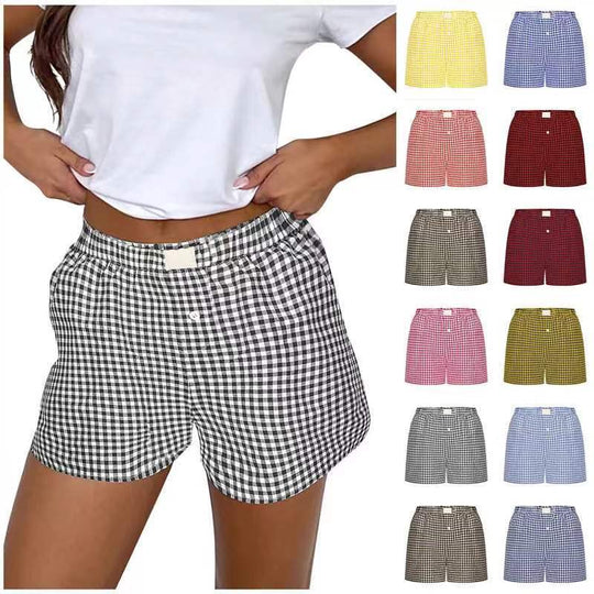 Damen lässige Karohose EB