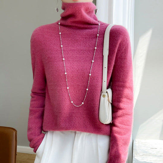 EB | Rollkragenpullover Weicher Strickpullover Langärmliges Design