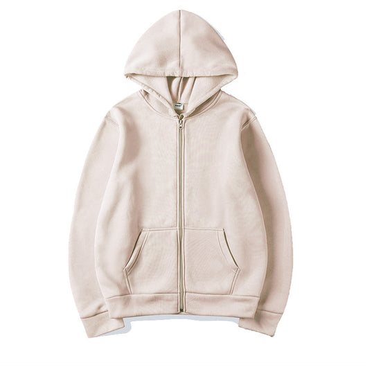 Damen Kapuzensweatshirt mit durchgehendem Reißverschluss und seitlichen Taschen EB