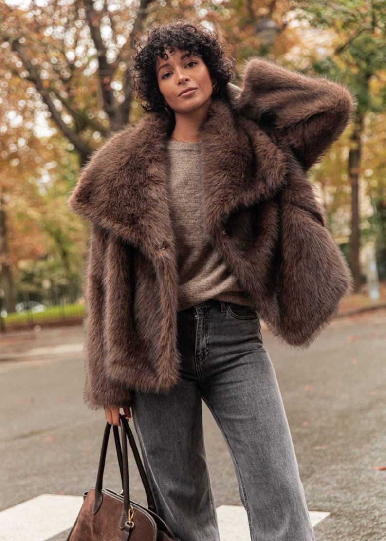 EB | Luxe Kunstpelzjacke