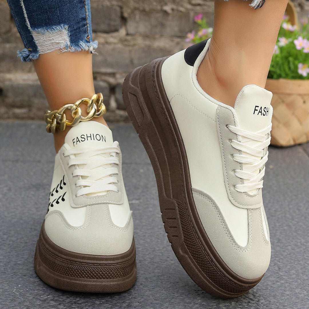 Damen Sneakers mit dicker Laufsohle und modischem Design EB