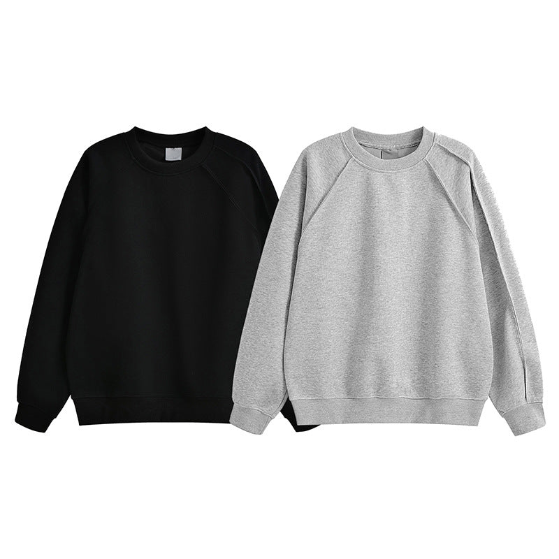 Damen bequemer Sweatshirt mit Raglanärmeln und hochwertigem Baumwollmix EB