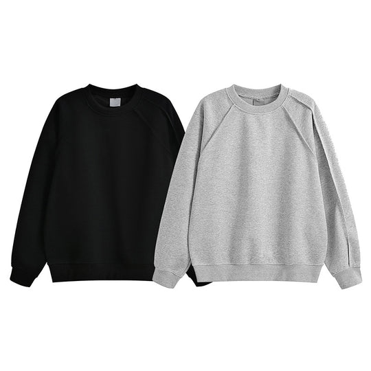 Damen bequemer Sweatshirt mit Raglanärmeln und hochwertigem Baumwollmix EB