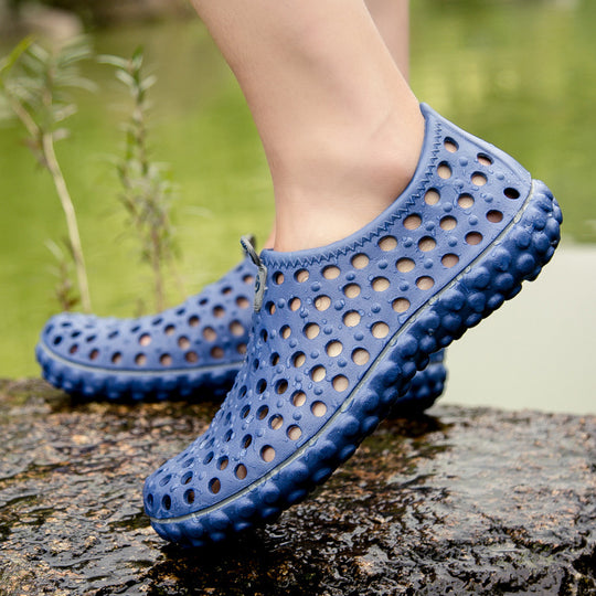 Damen Freizeit-Badeschuhe mit atmungsaktiver Oberflächenstruktur EB