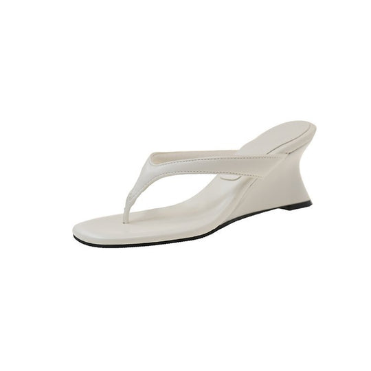 Damen modische Wedge-Pantoletten mit ergonomischem Fußbett und eleganten Riemen EB