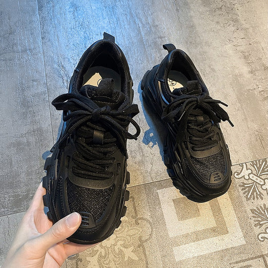 Damen Sportliche Sneakers mit atmungsaktiver Oberflächenstruktur und rutschfester Sohle EB