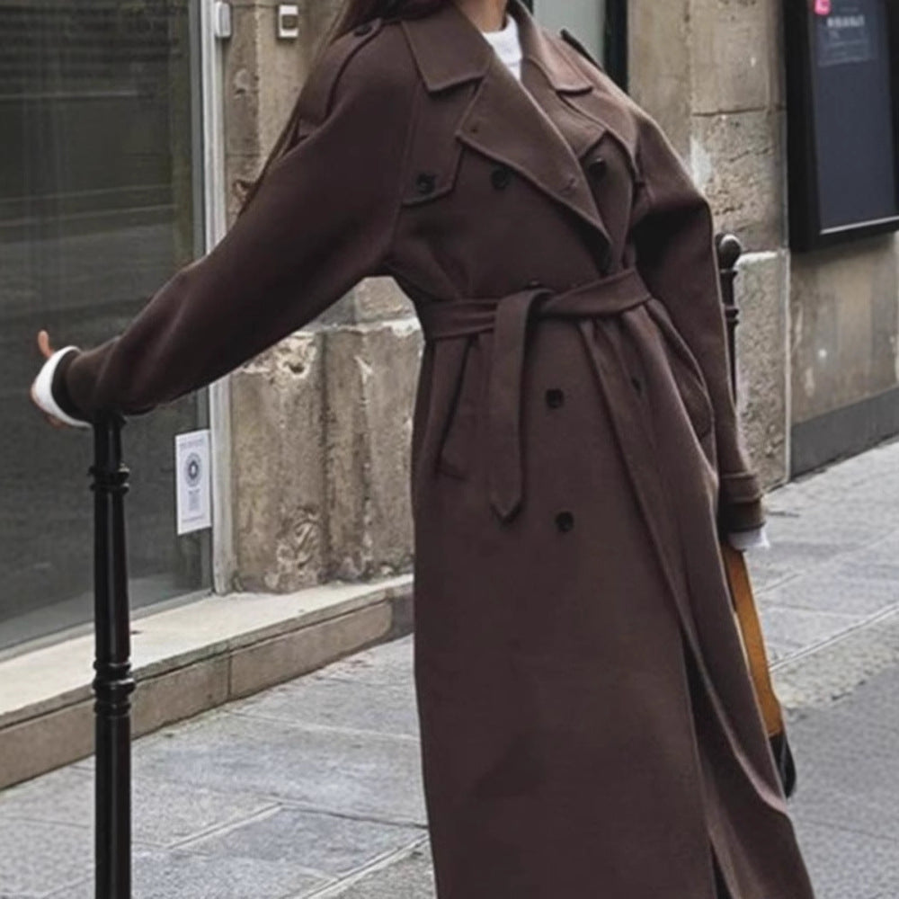 Damen oversized Wollmantel EB