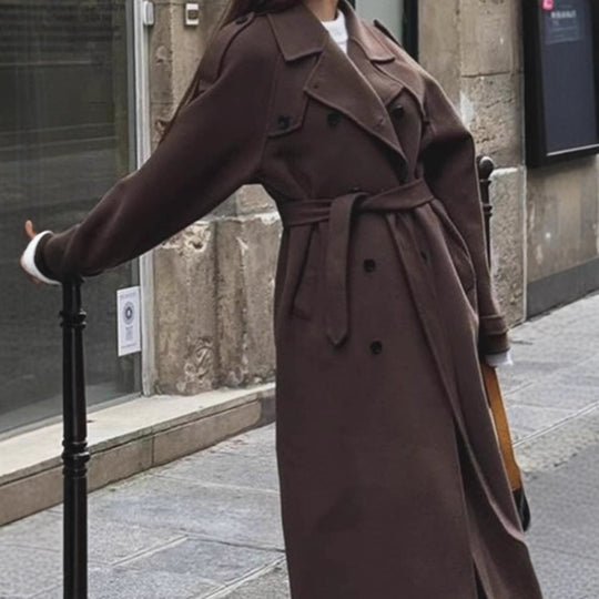 Damen oversized Wollmantel EB