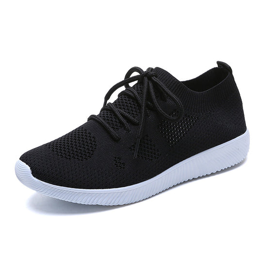 Damen Sportliche Strick-Sneaker mit atmungsaktivem Obermaterial EB