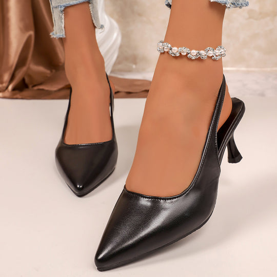 Damen Slingback-Pumps mit elegantem spitzem Design und dezentem Absatz EB