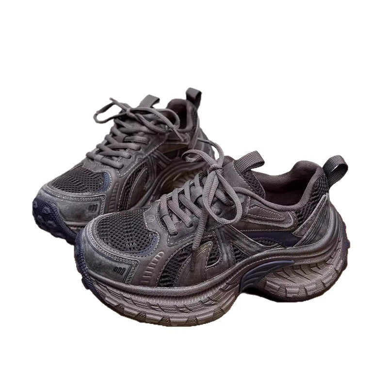 Damen Sportliche Sneakers mit atmungsaktiver Mesh-Konstruktion und dämpfendem Sohlenprofil EB