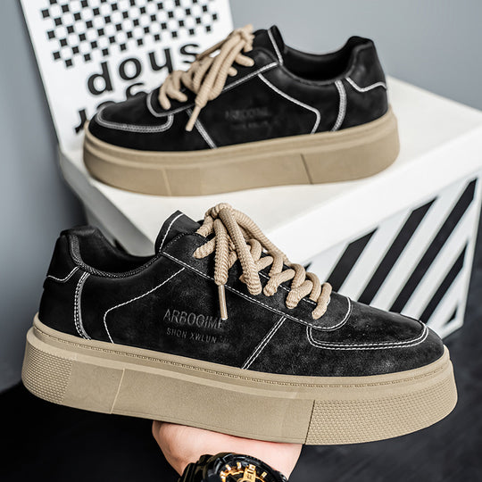 Damen luxuriöse Sneakers mit coolen Plateausohlen und robustem Obermaterial EB