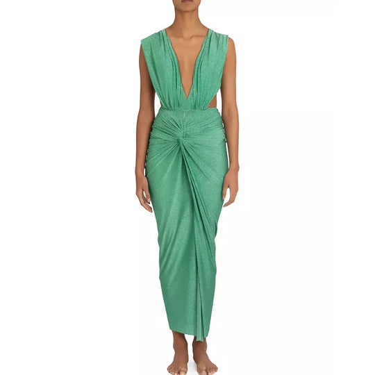 Damen eleganter Cut-Out Einteiler Badeanzug EB