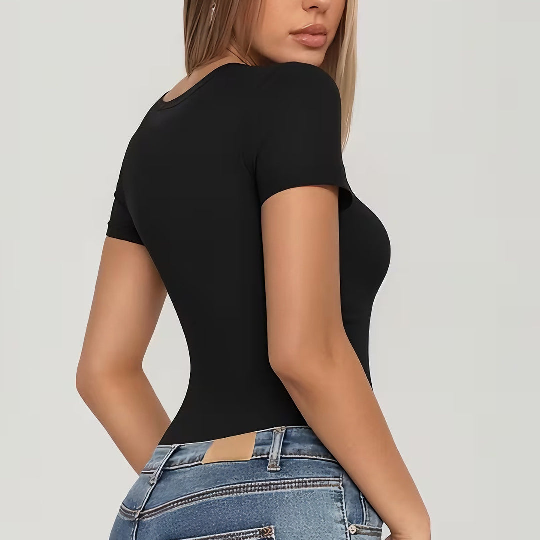Damen Body mit tiefem V-Ausschnitt EB