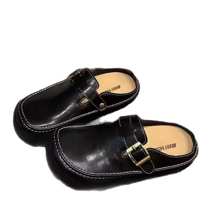 Damen elegante Mokassins mit modischem Riemen EB