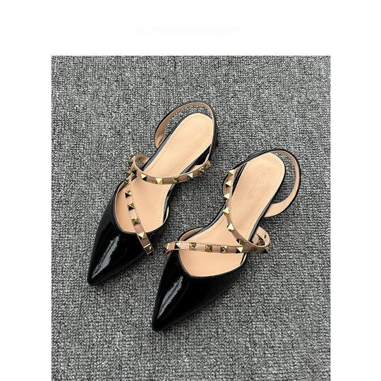 Damen Slingback Pumps mit glamouröser Strassverzierung EB