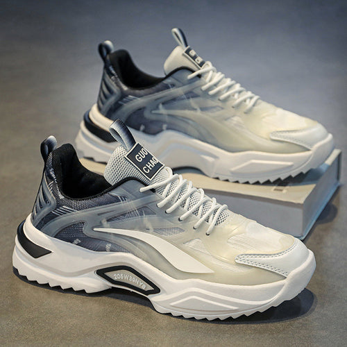 Damen Atmungsaktive Sneakers mit modernem Design und gepolsterter Sohle EB