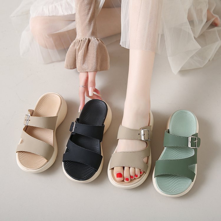 Damen Riemensandalen mit verstellbarem Schnallenverschluss EB
