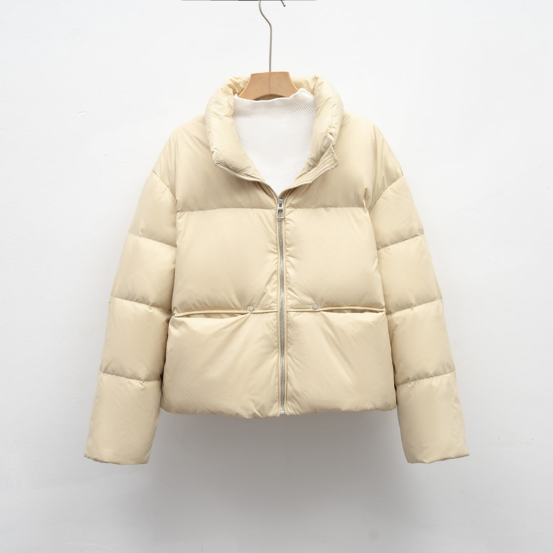 Damen hochwertige Steppjacke mit kurzem Schnitt EB