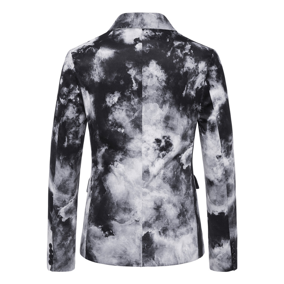 Herren eleganter Blazer im modernen Wolkenmuster EB