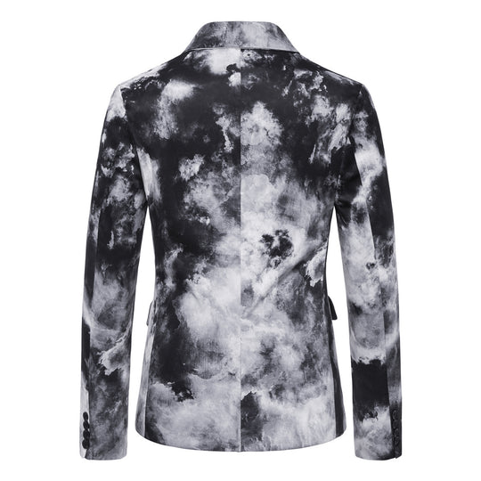 Herren eleganter Blazer im modernen Wolkenmuster EB
