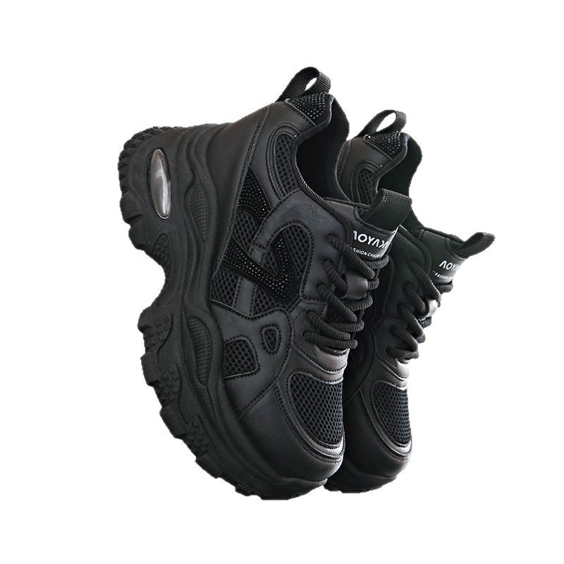 Damen Sportliche Chunky Sneakers mit atmungsaktiver Mesh-Oberfläche und robustem Design EB