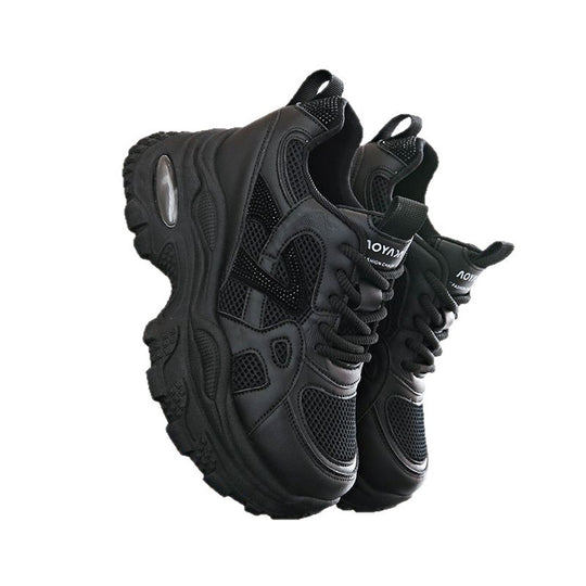 Damen Sportliche Chunky Sneakers mit atmungsaktiver Mesh-Oberfläche und robustem Design EB