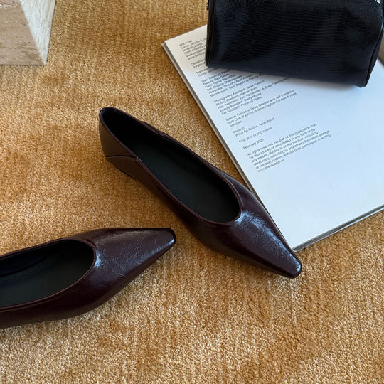 Damen Trendige Metallice Ballerinas EB