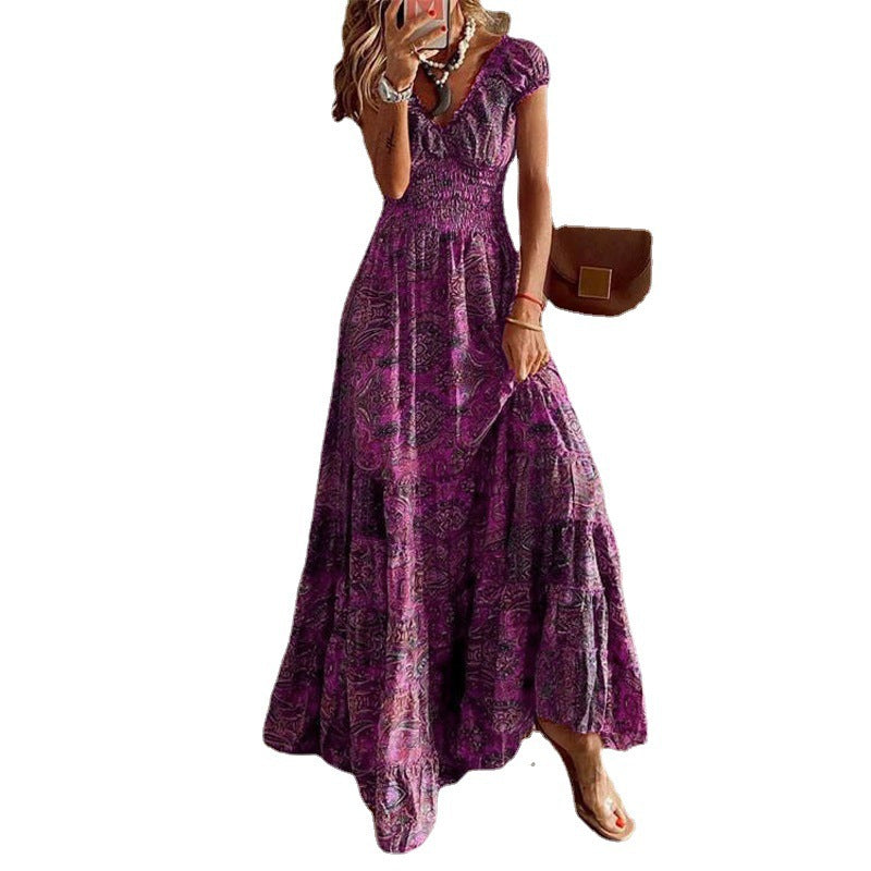 Damen Maxikleid mit raffiniertem Schnitt und verspieltem Volant EB