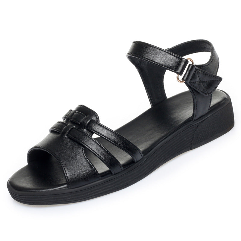 Damen Keilsandaletten mit verstellbarem Riemen und modischem Design EB