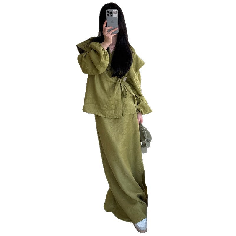 Damen eleganter Wickelkleid EB