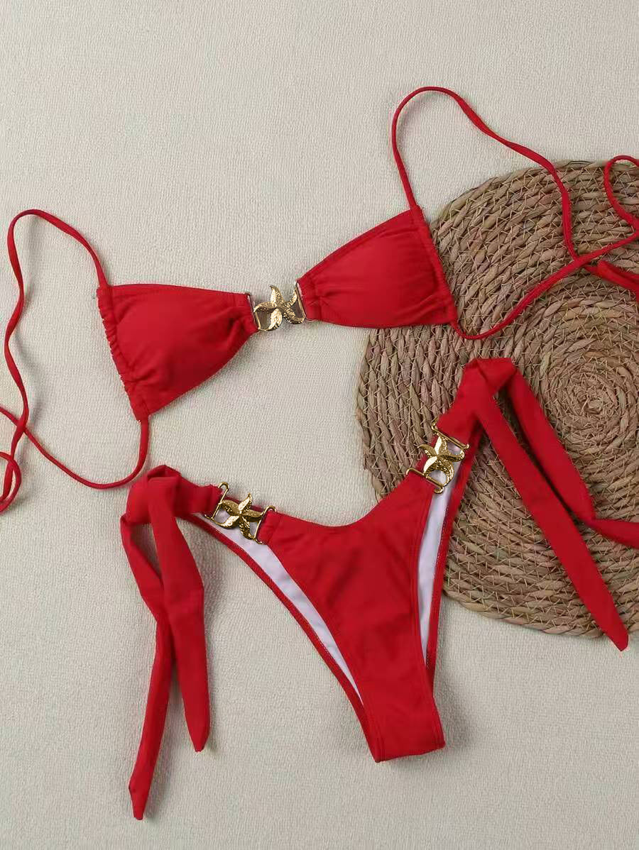 Damen Bikini-Set mit eleganten Schnallen EB
