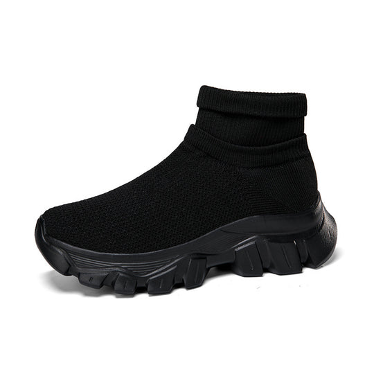 Damen Hochleistungs-Laufschuhe mit atmungsaktiver Strick-Oberfläche und rutschfester Sohle EB