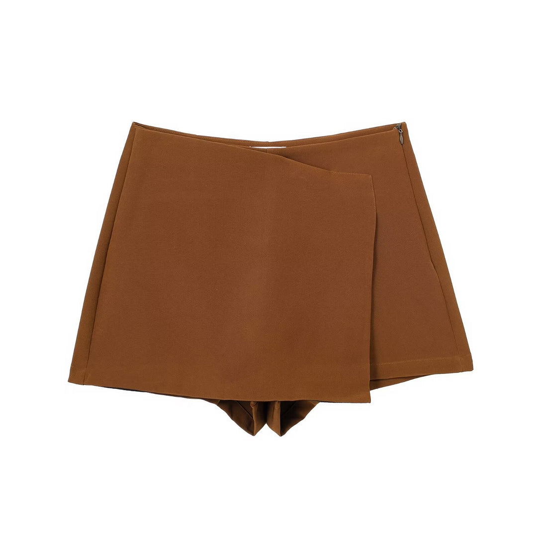 Damen sportliche Shorts mit elegantem Layering-Design EB