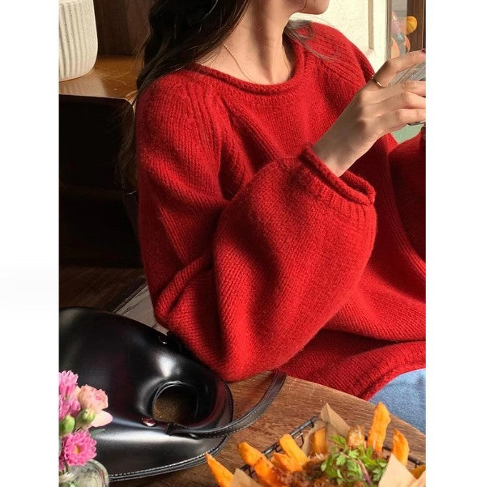 Damen Strickpullover mit lässiger Silhouette undmodernen Details EB