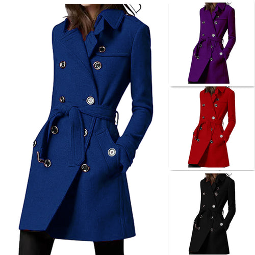 Damen eleganter und zeitloser Trenchcoat EB