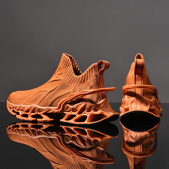 Damen hochentwickelte Sneaker mit nahtlosem Strick-Obermaterial und innovativem Sohlenprofil EB