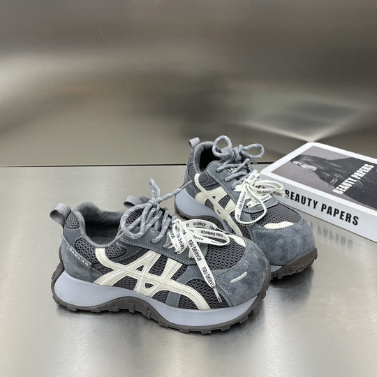 Damen Sportliche Sneakers mit atmungsaktivem Mesh und dämpfender Sohle EB
