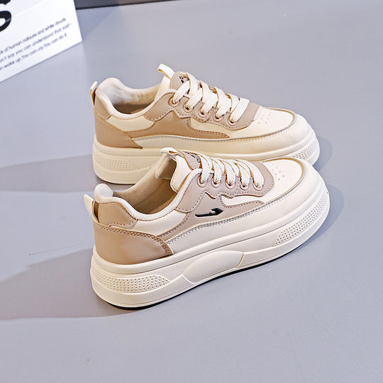 Damen modische Sneakers mit dicker Plattform und atmungsaktiver Oberseite EB